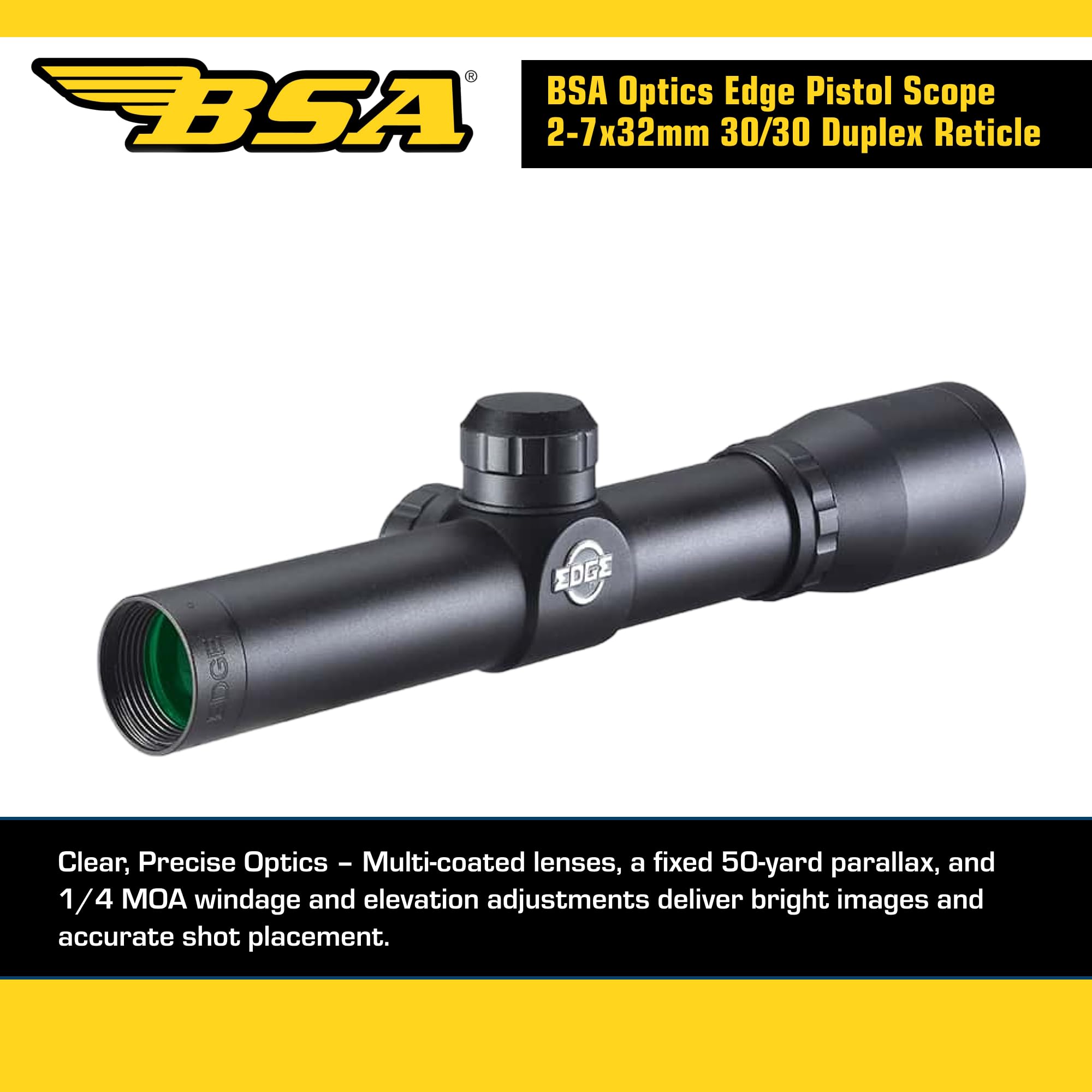 BSA EDGE 2-7x32 ピストル スコープ Amazon.co.jp: BSA EDGE 2-7x32 ピストル スコープ 806-1142a : ホビー